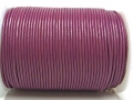 1 Meter Lederband, Rundleder, ca. 2 mm,  violett