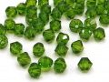 20 x Swarovski Elements, bicone, 4 mm, fern green