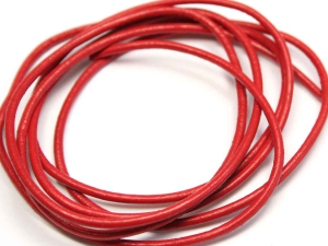 1-Meter-Lederband-Rundleder--ca-1-mm-rot