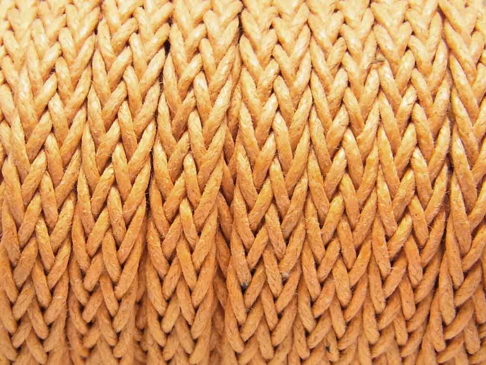 Bild 1 von 1 Meter Schönes Schmuckband, flaches Baumwollband, geflochten, 8x2 mm, peach