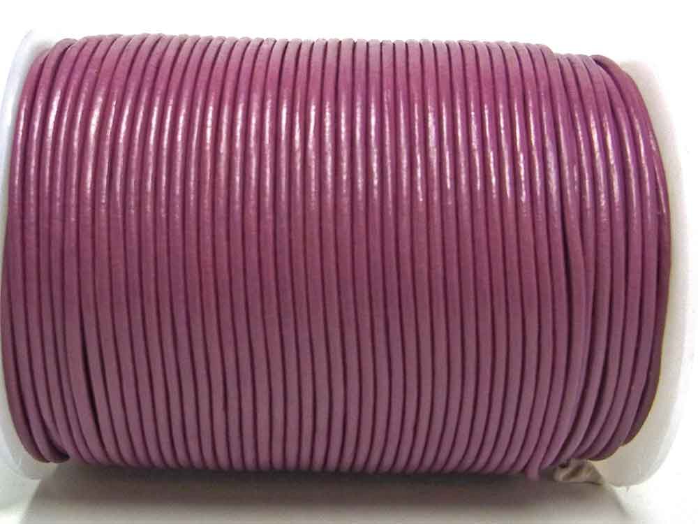 Bild 1 von 1 Meter Lederband, Rundleder, ca. 2 mm,  violett