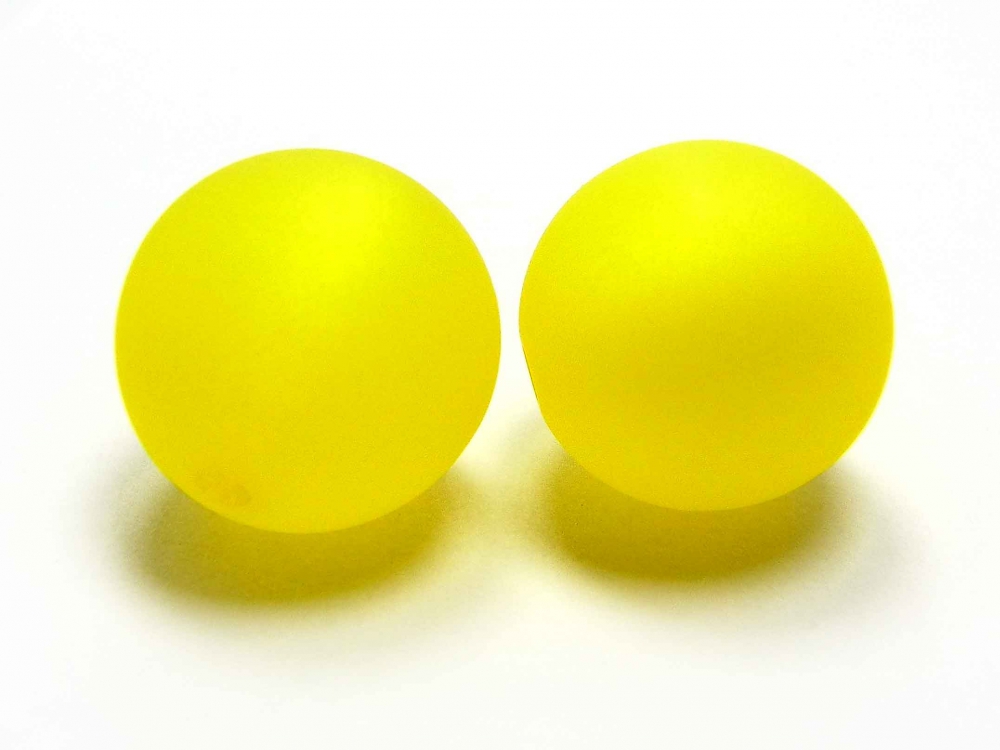 Bild 1 von 6 x Polarisperlen, rund, 8 mm, gelb