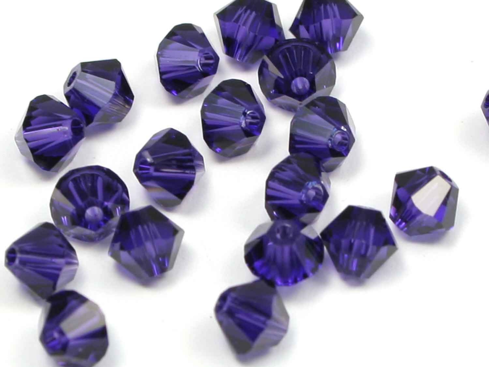 Bild 1 von 20 x Swarovski Elements, bicone, 4 mm, purple velvet
