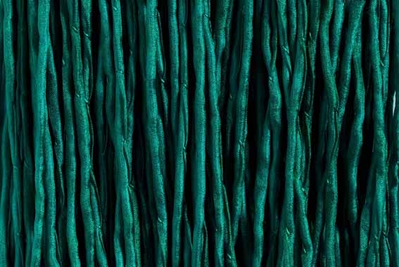 Bild 1 von 1 Meter Seidenband, Seidenschnur, 2 mm, smaragdgrün
