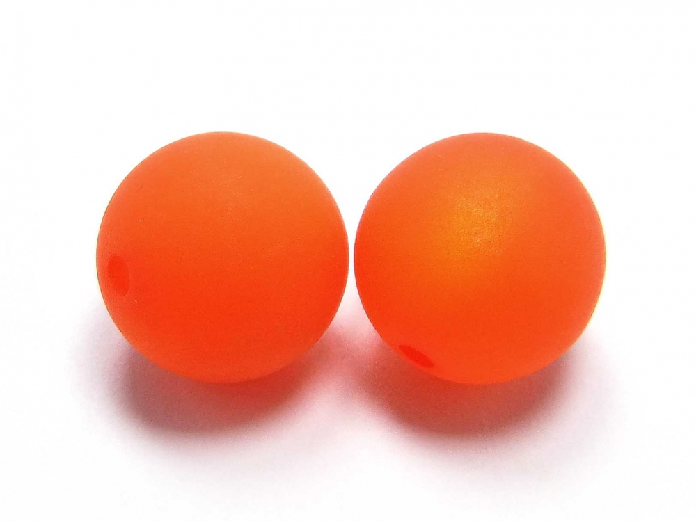 Bild 1 von 5 x Polarisperlen, rund 10 mm, orange