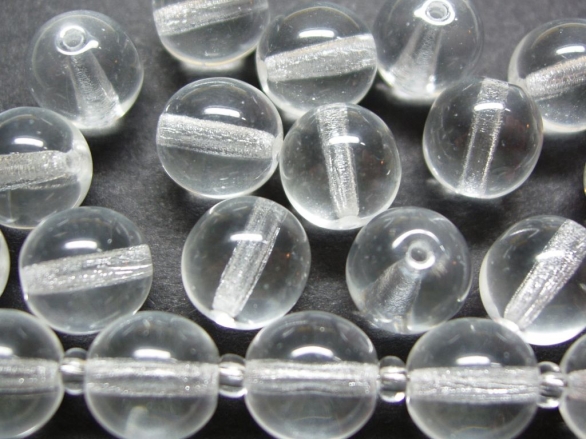 Bild 1 von 20 x Böhmische Glasperle, Kugel, 12 mm, kristall