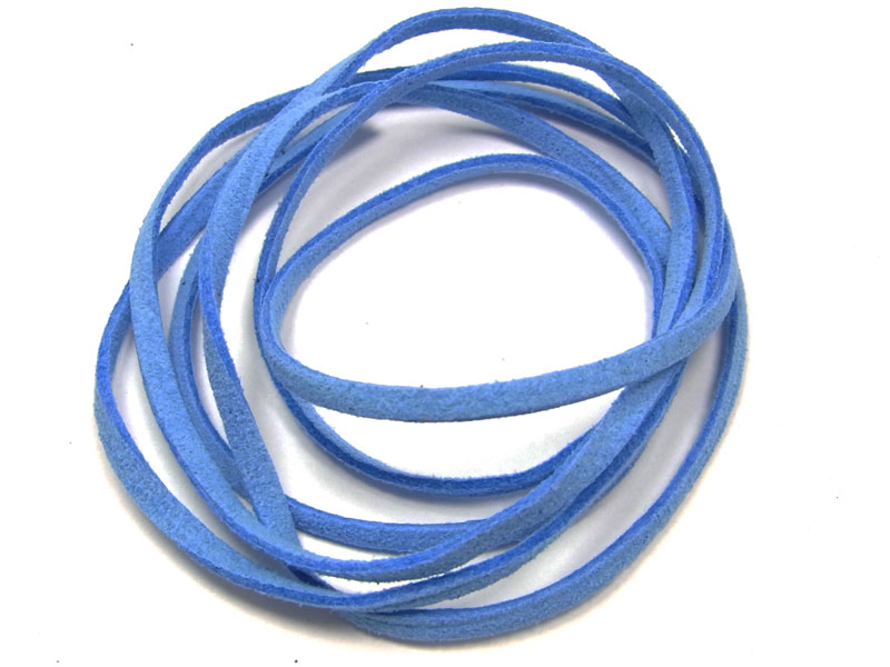 Bild 1 von 2 Meter Veloursband, Wildlederoptik, 3 mm breit, hellblau