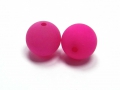 5 x Polarisperlen, rund, 10 mm, pink