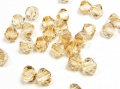 20 x Swarovski Elements, bicone, 4 mm, crystal golden shadow