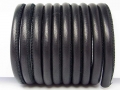 20 cm Nappaleder, 5 mm, rund genäht, schwarz