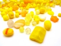 Bild 1 von 100 g Böhmische Glasperlen, gelbe Mischung, SUNSHINE