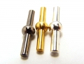 Top-Qualität,  Verschluss für PVC-Schlauch, Ø 3 mm, 1 Stück, goldfarben