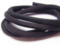 Bild 1 von 20 cm Seidenband, ideal für Armbänder, rund, gesäumt, 5 mm, schwarz