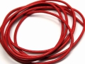 1 Meter Lederband, Rundleder, ca. 2 mm, rot