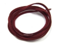 2 Meter Veloursband, Wildlederoptik, 3 mm breit, dunkelrot