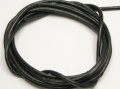 1 Meter Lederband, Rundleder, Ø ca. 1 mm, schwarz