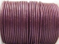 Bild 1 von 1 Meter Lederband, Rundleder, Ø ca. 2 mm, aubergine metallic