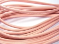 20 cm Nappaleder, 4 mm, rund genäht, pastell pink
