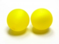 5 x Polarisperlen, rund, 10 mm, gelb