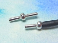 Verbinder, Verschluss für PVC-Schlauch, 3 mm, versilbert, 1 Stück