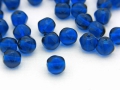 Bild 2 von 50 x Böhmische Glasperlen, 6 mm, capri blue