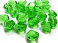 Bild 2 von 10 x Böhmische Glasschliffperlen, grün peridot, 12 mm