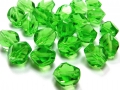 Bild 2 von 10 x Böhmische Glasschliffperlen, grün peridot, 12 mm