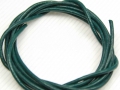 1 Meter Lederband, Rundleder, ca. 2 mm, blaugrün