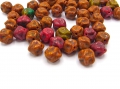 Bild 1 von 40 x Böhmische Glasperlen, Nuggets, 8 mm, Herbstfarben