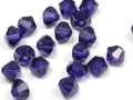 20 x Swarovski Elements, bicone, 4 mm, purple velvet