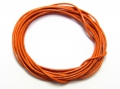 1 Meter Lederband, Rundleder, Ø ca. 1 mm, orange