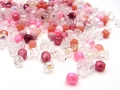 100 x böhmische Glasperlen, Glasschliffperlen, 4 mm, Mix ROSABELLA