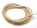 2 Meter Veloursband, Wildlederoptik, 3 mm breit, beige