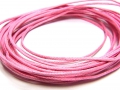 Bild 1 von 10 Meter Gewachstes Baumwollband, Ø 1 mm, rosa