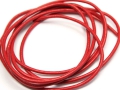 1 Meter Lederband, Rundleder, Ø ca. 1 mm, rot