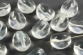 20 x Böhmische Glasperlen, 12 mm, Nuggets, kristall