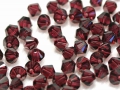 20 x Swarovski Elements, bicone, 4 mm, burgundy