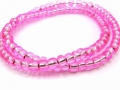 Bild 1 von 20 g Preciosa  Rocailles mit Silberenizug,  4,5 mm, pink