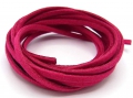 2 Meter Veloursband, Wildlederoptik, 3 mm breit, fuchsia