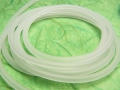1 Meter PVC - Schlauch, hohl, Ø 3 mm, kristall matt