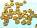 40 x Metallperle, kleiner Spacer, 4 mm, goldfarben