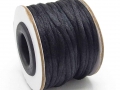 10 Meter Satinband, Schmuckband, 2 mm, schwarz