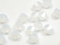 20 x Swarovski Elements, bicone, 4 mm, white opal