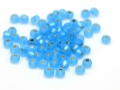 Bild 2 von 20 g Preciosa  Rocailles,  4,5 mm, aqua gefrostet