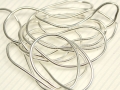 Griffin Bouillon Perlspiraldraht French Wire, versilbert, 1 mm, 70 cm