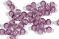 100 x Böhmische Glasperlen, Kugeln 4 mm, amethyst