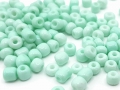 20 g  Rocailles,  4 mm, Größe 6/0, Farbe: pastelltürkis