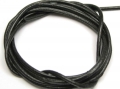 1 Meter Lederband, Rundleder, ca. 2 mm, schwarz