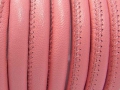 20 cm Weiches Nappaleder, 6 mm, rund genäht, rosa