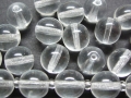 20 x Böhmische Glasperle, Kugel, 12 mm, kristall